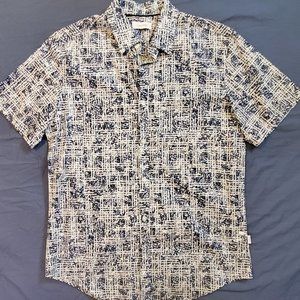 Calvin Klein Short Sleeve Button Down Men's Small